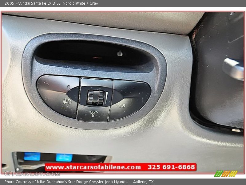 Nordic White / Gray 2005 Hyundai Santa Fe LX 3.5