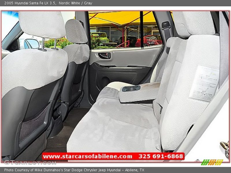 Nordic White / Gray 2005 Hyundai Santa Fe LX 3.5