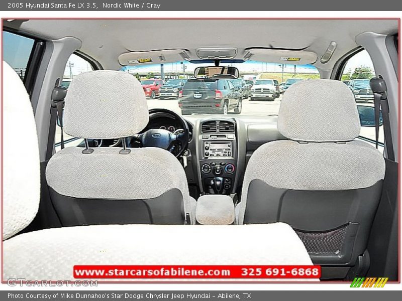 Nordic White / Gray 2005 Hyundai Santa Fe LX 3.5
