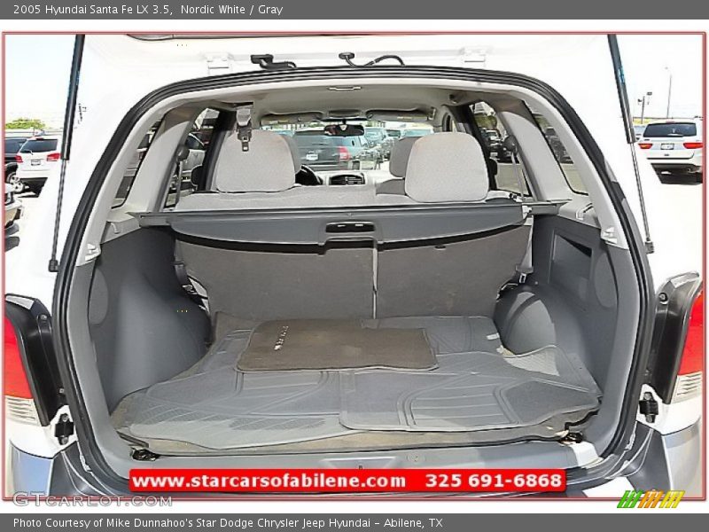Nordic White / Gray 2005 Hyundai Santa Fe LX 3.5