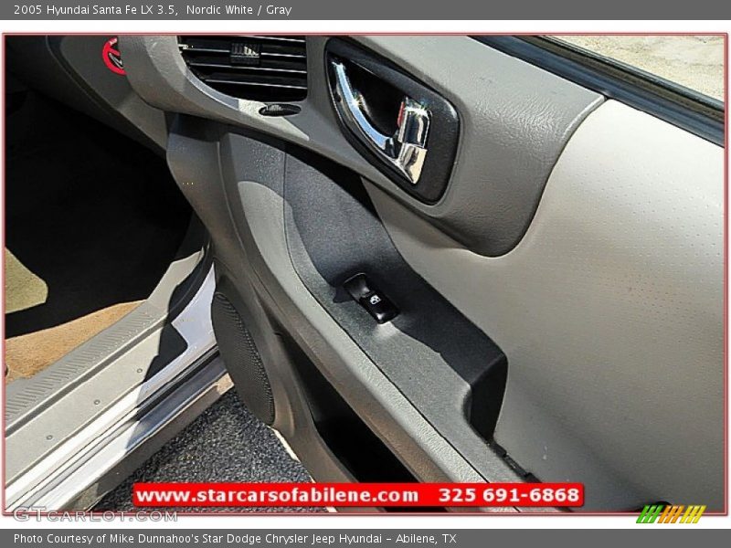 Nordic White / Gray 2005 Hyundai Santa Fe LX 3.5