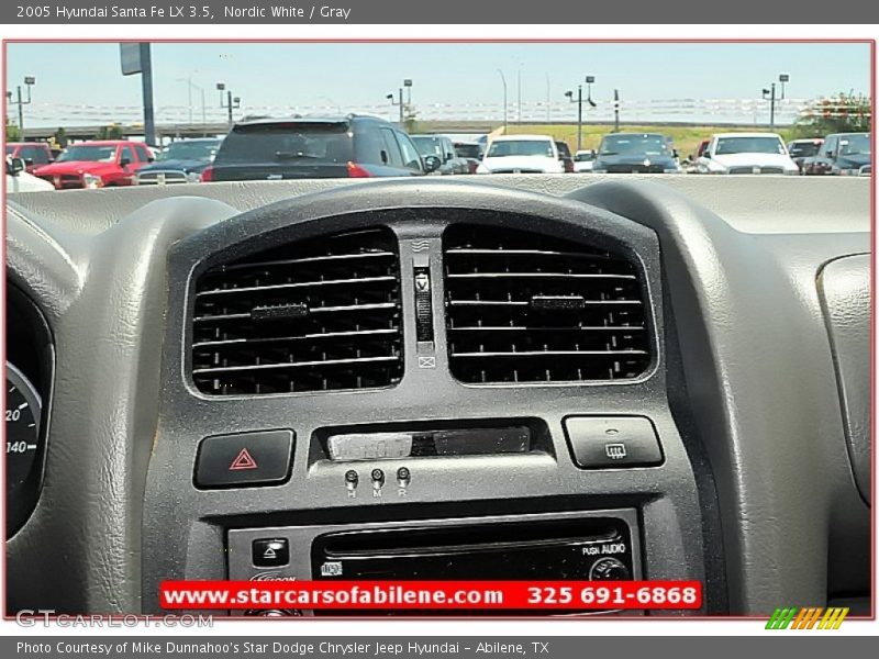 Nordic White / Gray 2005 Hyundai Santa Fe LX 3.5