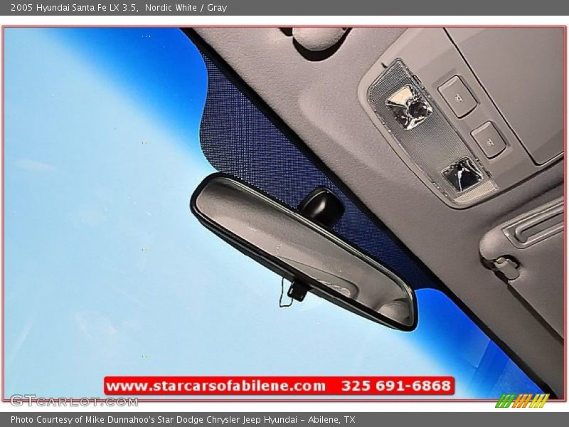 Nordic White / Gray 2005 Hyundai Santa Fe LX 3.5