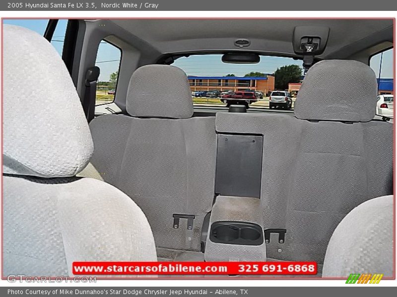 Nordic White / Gray 2005 Hyundai Santa Fe LX 3.5