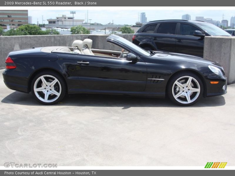 Black / Stone 2009 Mercedes-Benz SL 550 Roadster