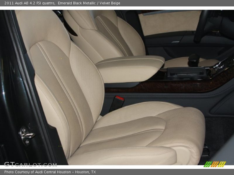 Emerald Black Metallic / Velvet Beige 2011 Audi A8 4.2 FSI quattro