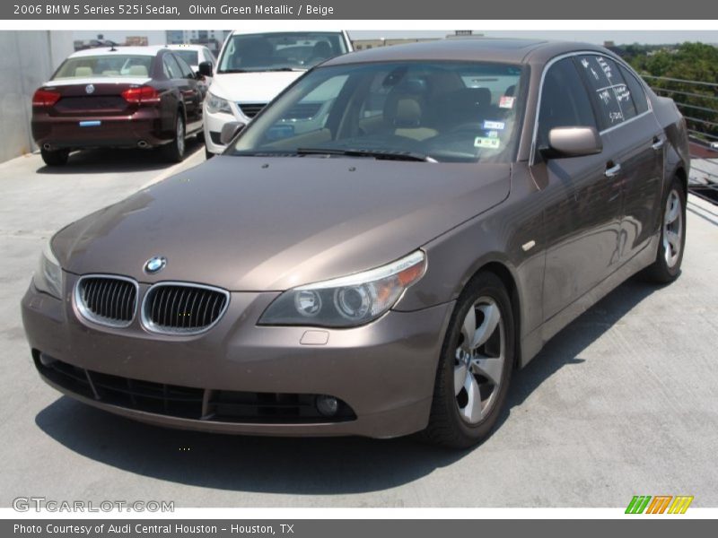 Olivin Green Metallic / Beige 2006 BMW 5 Series 525i Sedan