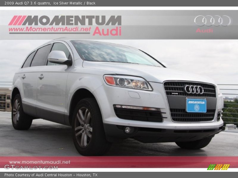 Ice Silver Metallic / Black 2009 Audi Q7 3.6 quattro