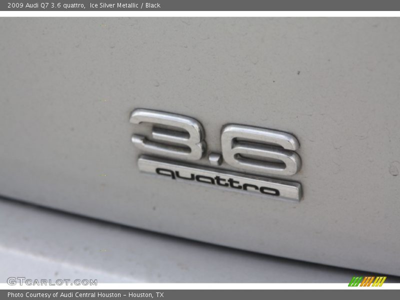 Ice Silver Metallic / Black 2009 Audi Q7 3.6 quattro
