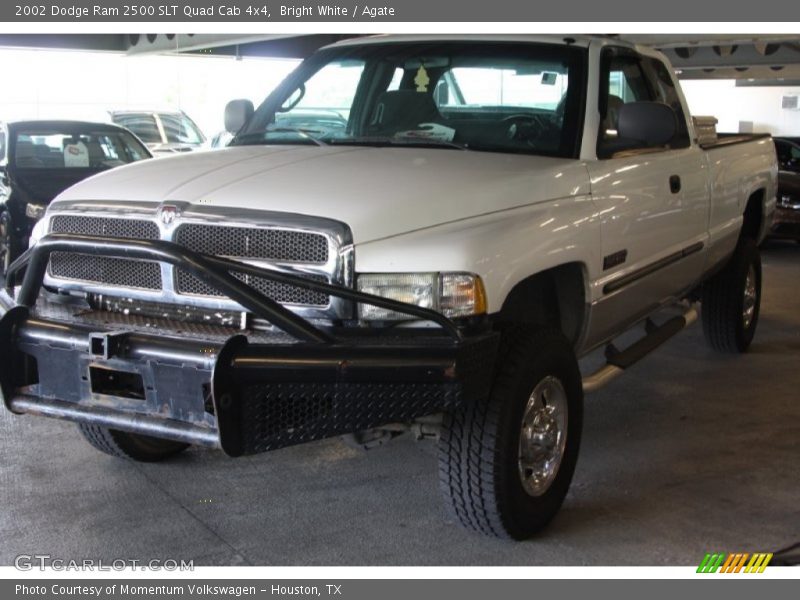 Bright White / Agate 2002 Dodge Ram 2500 SLT Quad Cab 4x4
