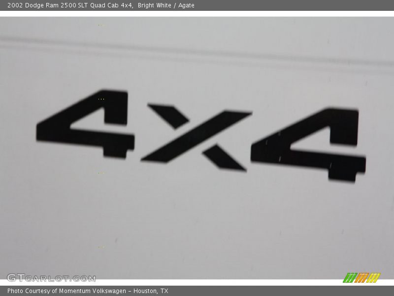 Bright White / Agate 2002 Dodge Ram 2500 SLT Quad Cab 4x4