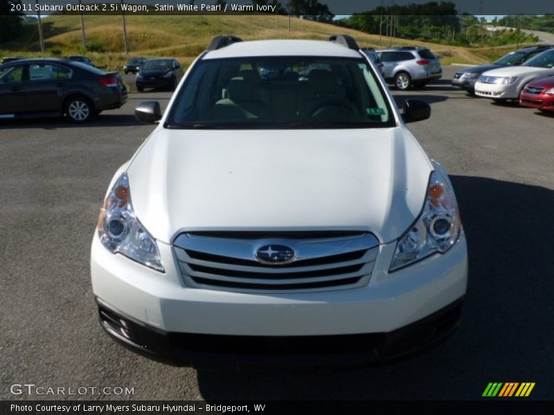 Satin White Pearl / Warm Ivory 2011 Subaru Outback 2.5i Wagon