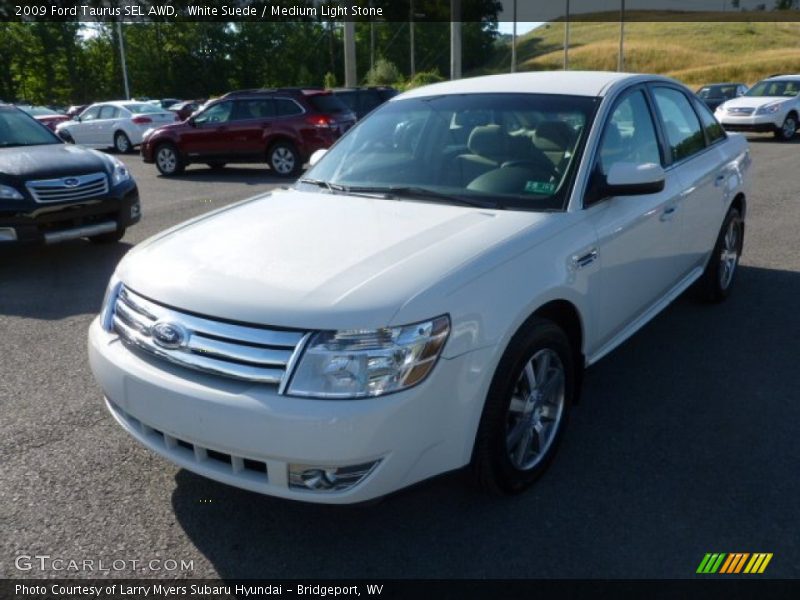 White Suede / Medium Light Stone 2009 Ford Taurus SEL AWD