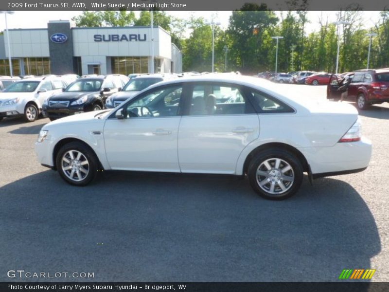 White Suede / Medium Light Stone 2009 Ford Taurus SEL AWD
