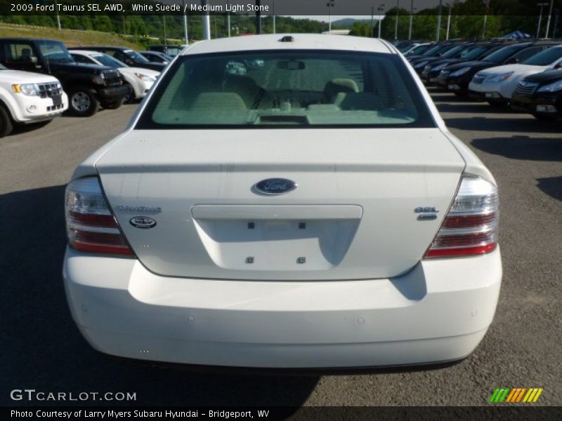 White Suede / Medium Light Stone 2009 Ford Taurus SEL AWD