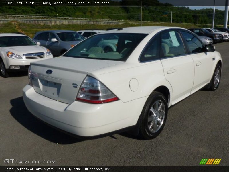 White Suede / Medium Light Stone 2009 Ford Taurus SEL AWD