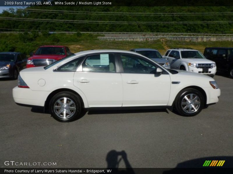 White Suede / Medium Light Stone 2009 Ford Taurus SEL AWD