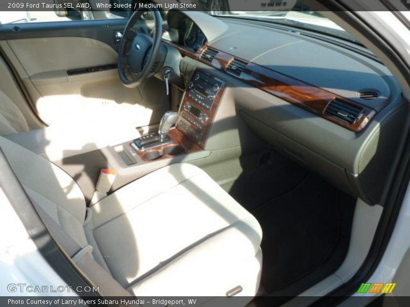White Suede / Medium Light Stone 2009 Ford Taurus SEL AWD