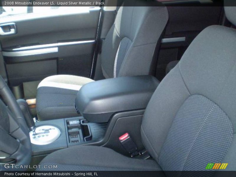 Liquid Silver Metallic / Black 2008 Mitsubishi Endeavor LS