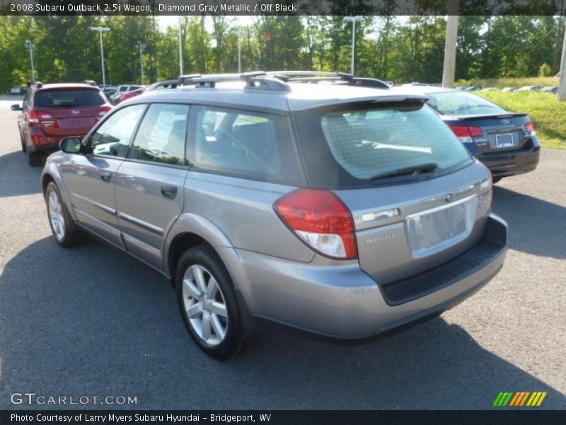 Diamond Gray Metallic / Off Black 2008 Subaru Outback 2.5i Wagon