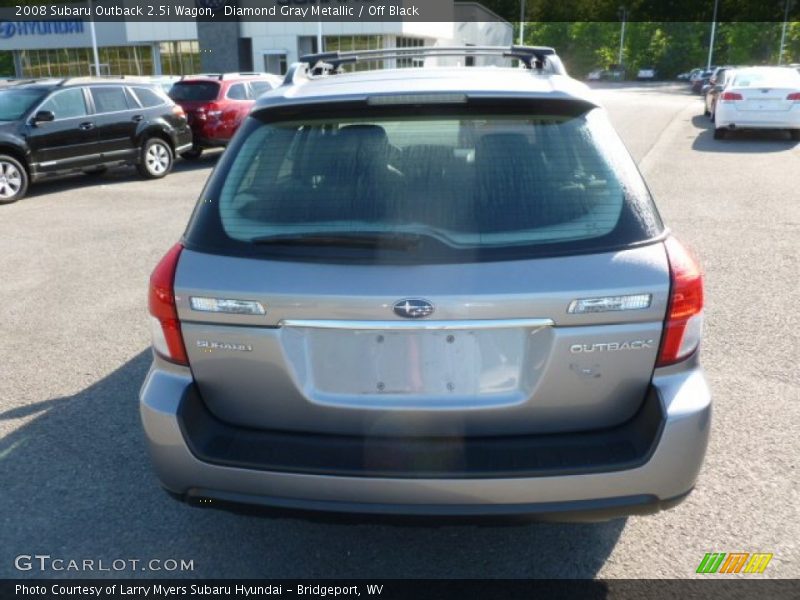 Diamond Gray Metallic / Off Black 2008 Subaru Outback 2.5i Wagon