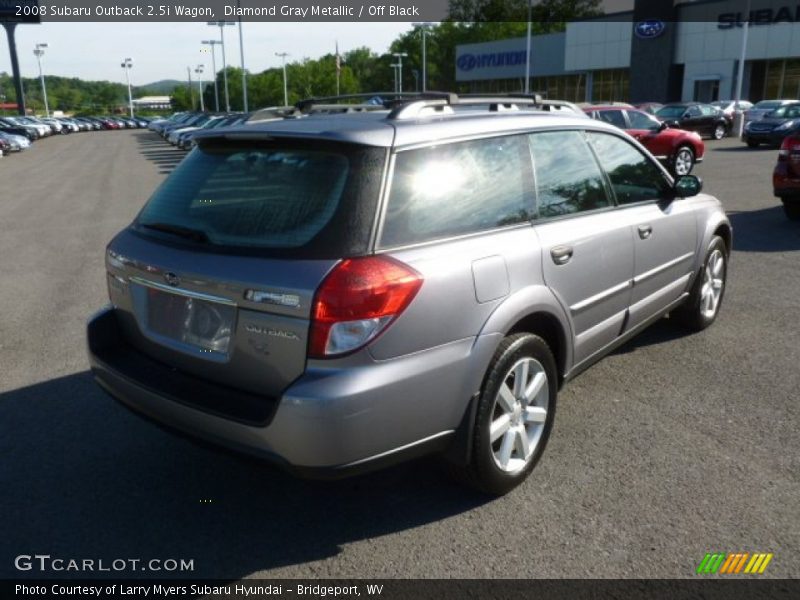 Diamond Gray Metallic / Off Black 2008 Subaru Outback 2.5i Wagon