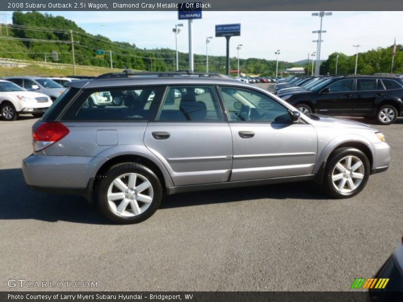 Diamond Gray Metallic / Off Black 2008 Subaru Outback 2.5i Wagon