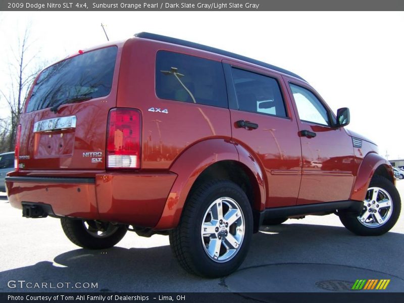 Sunburst Orange Pearl / Dark Slate Gray/Light Slate Gray 2009 Dodge Nitro SLT 4x4