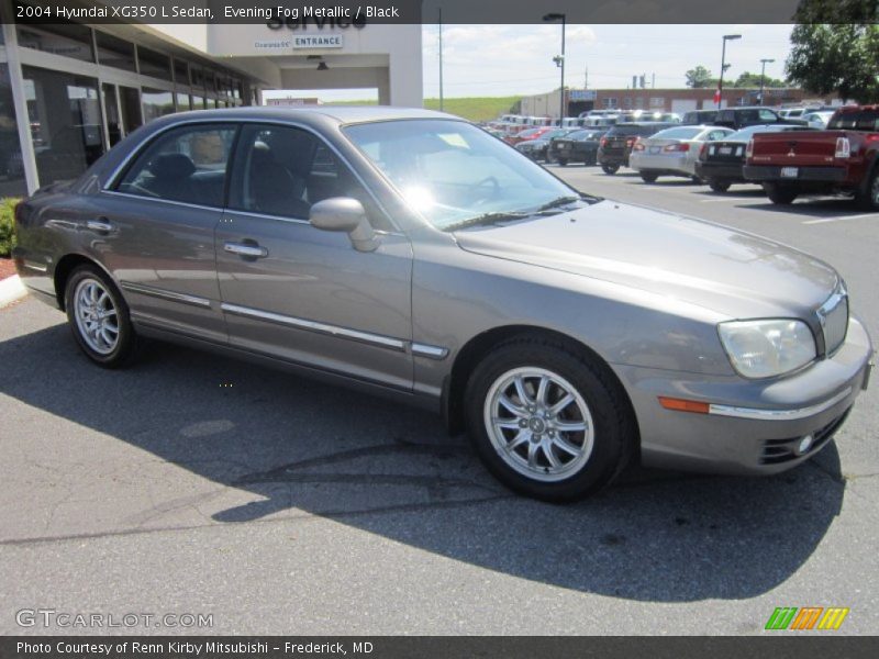 Evening Fog Metallic / Black 2004 Hyundai XG350 L Sedan