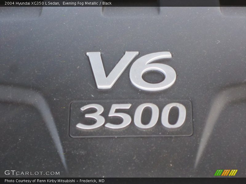 Evening Fog Metallic / Black 2004 Hyundai XG350 L Sedan