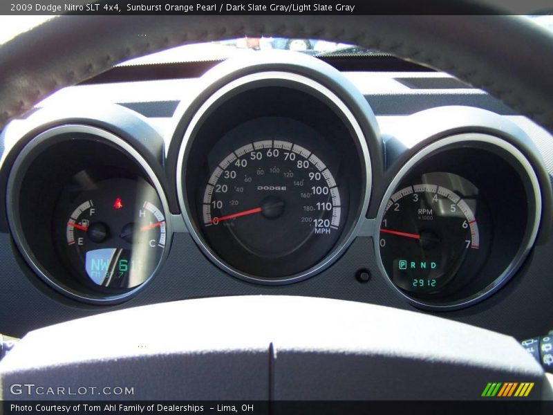 Sunburst Orange Pearl / Dark Slate Gray/Light Slate Gray 2009 Dodge Nitro SLT 4x4