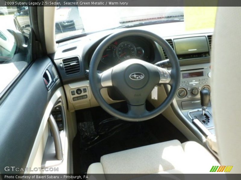 Seacrest Green Metallic / Warm Ivory 2009 Subaru Legacy 2.5i Sedan