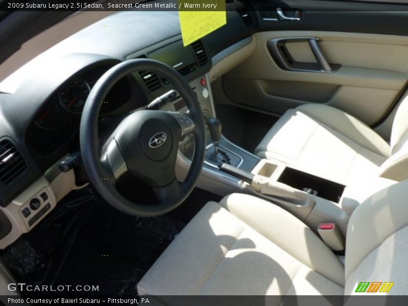 Seacrest Green Metallic / Warm Ivory 2009 Subaru Legacy 2.5i Sedan