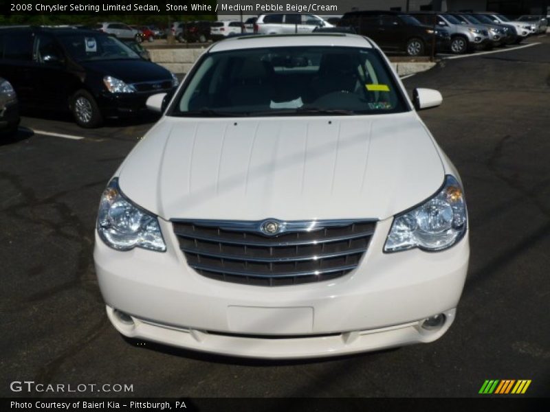 Stone White / Medium Pebble Beige/Cream 2008 Chrysler Sebring Limited Sedan