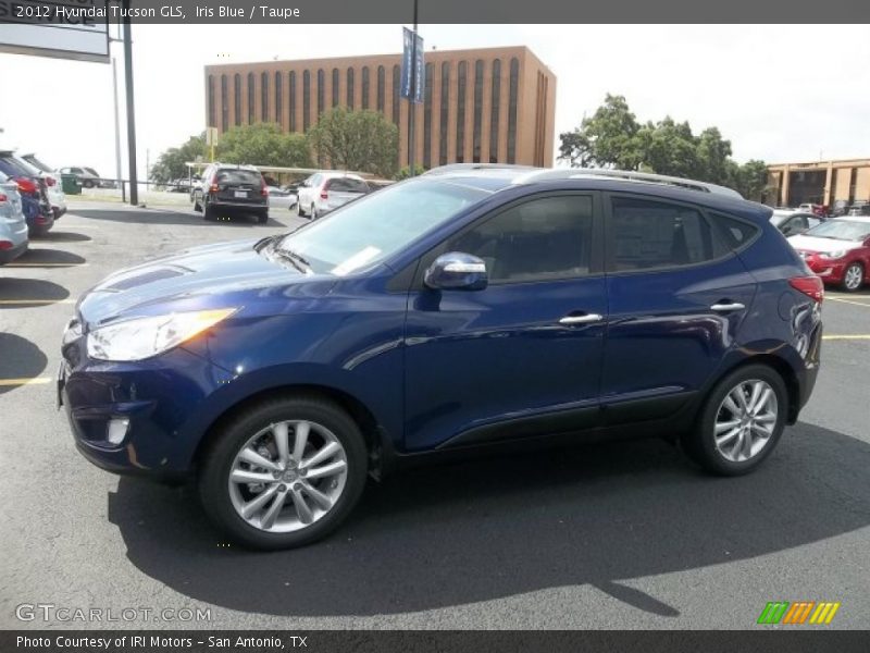 Iris Blue / Taupe 2012 Hyundai Tucson GLS