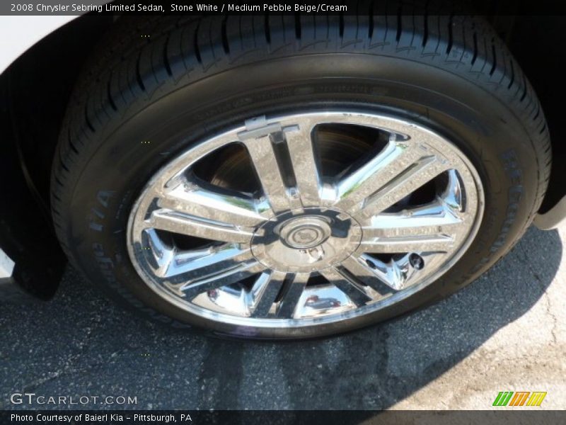 Stone White / Medium Pebble Beige/Cream 2008 Chrysler Sebring Limited Sedan