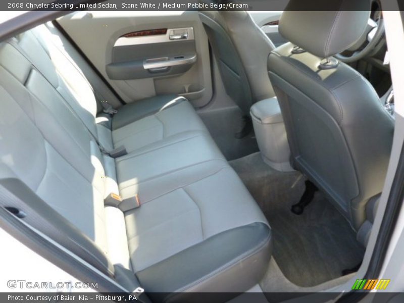 Stone White / Medium Pebble Beige/Cream 2008 Chrysler Sebring Limited Sedan