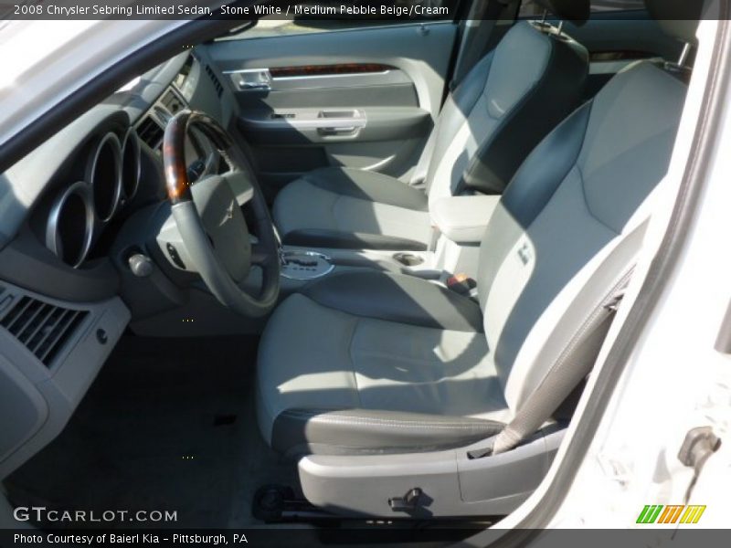 Stone White / Medium Pebble Beige/Cream 2008 Chrysler Sebring Limited Sedan