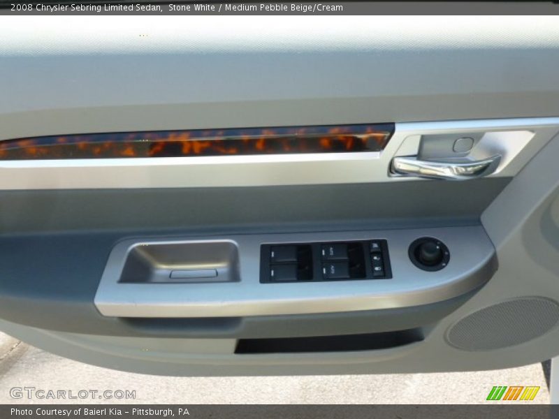 Stone White / Medium Pebble Beige/Cream 2008 Chrysler Sebring Limited Sedan