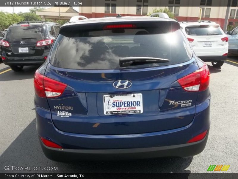 Iris Blue / Taupe 2012 Hyundai Tucson GLS