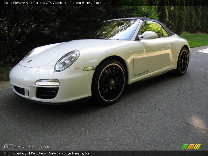 Carrara White / Black 2011 Porsche 911 Carrera GTS Cabriolet