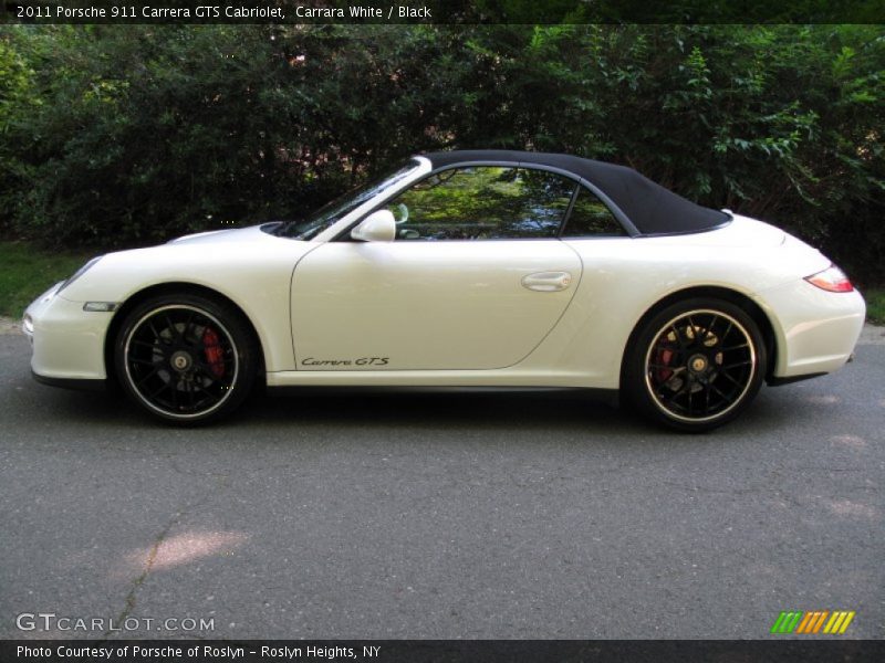 Carrara White / Black 2011 Porsche 911 Carrera GTS Cabriolet