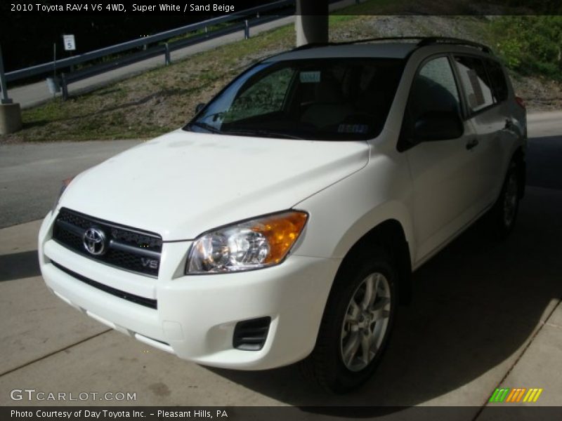 Super White / Sand Beige 2010 Toyota RAV4 V6 4WD