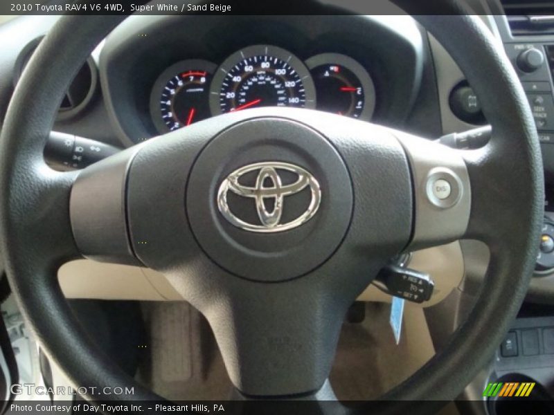 Super White / Sand Beige 2010 Toyota RAV4 V6 4WD
