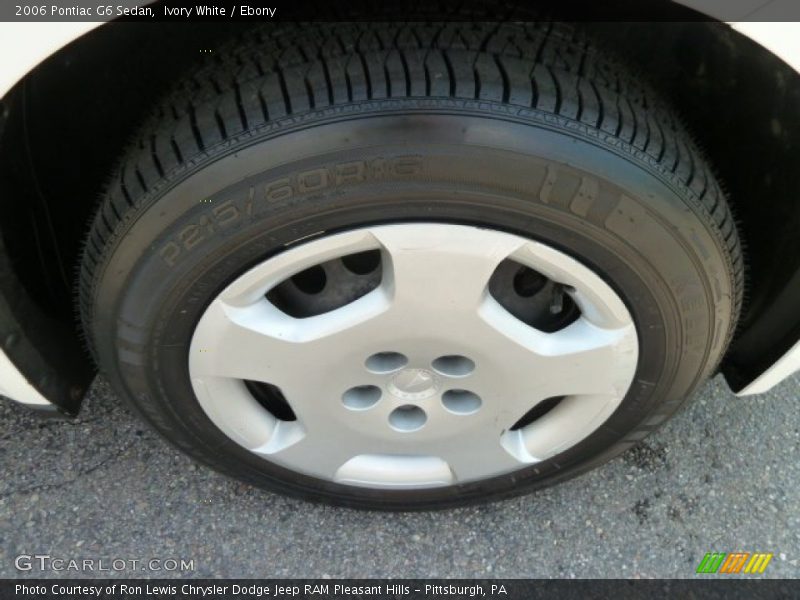 Ivory White / Ebony 2006 Pontiac G6 Sedan