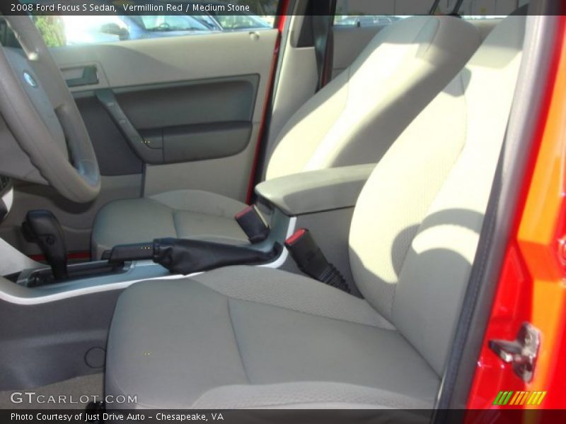 Vermillion Red / Medium Stone 2008 Ford Focus S Sedan