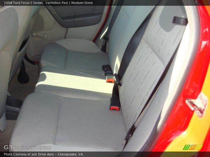 Vermillion Red / Medium Stone 2008 Ford Focus S Sedan