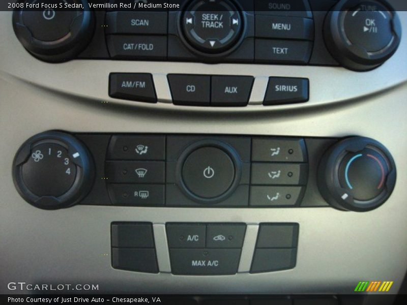 Vermillion Red / Medium Stone 2008 Ford Focus S Sedan