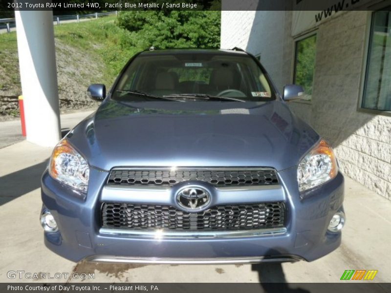 Pacific Blue Metallic / Sand Beige 2012 Toyota RAV4 Limited 4WD