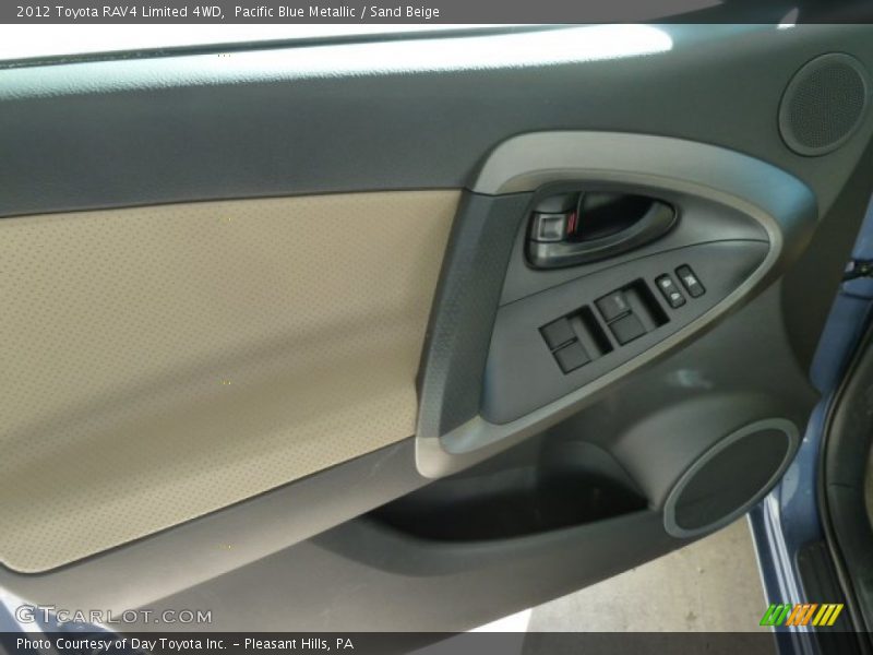 Pacific Blue Metallic / Sand Beige 2012 Toyota RAV4 Limited 4WD
